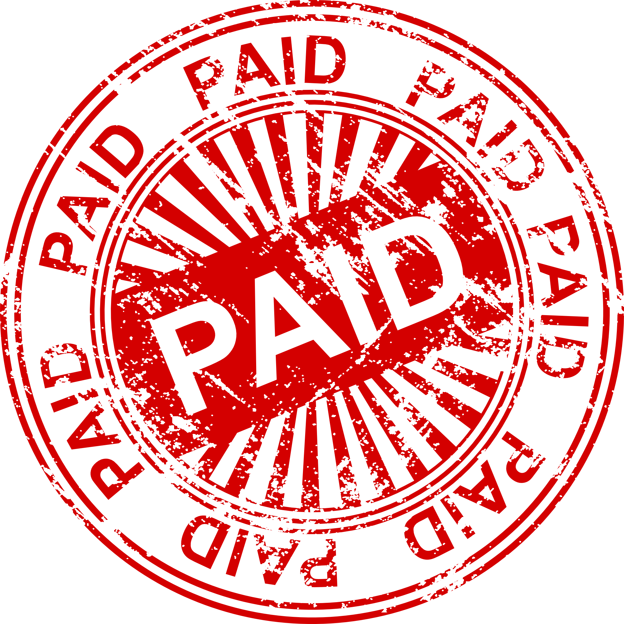 Paid Stamp PNG File