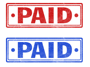 Paid Stamp PNG Image File