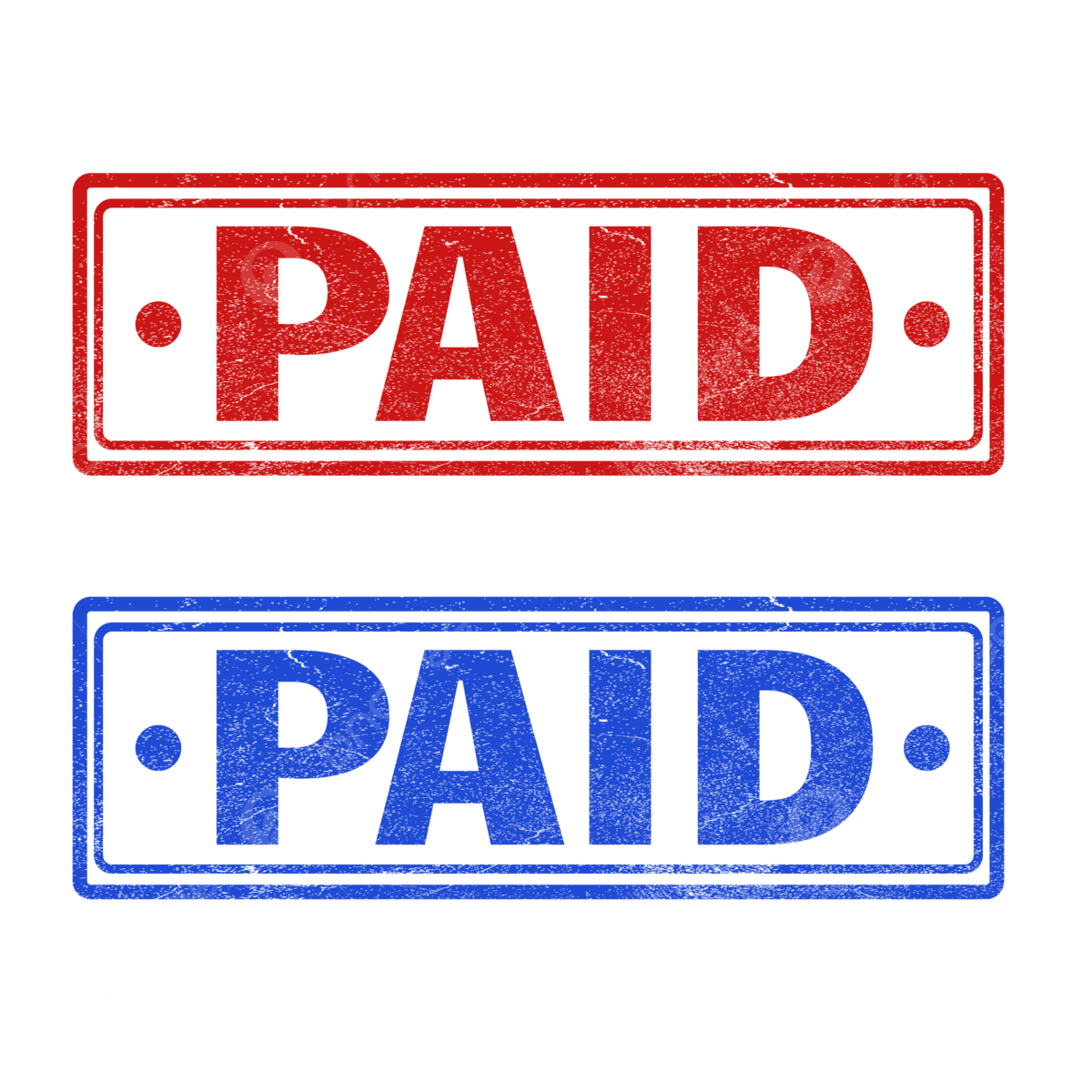 Paid Stamp PNG Image File