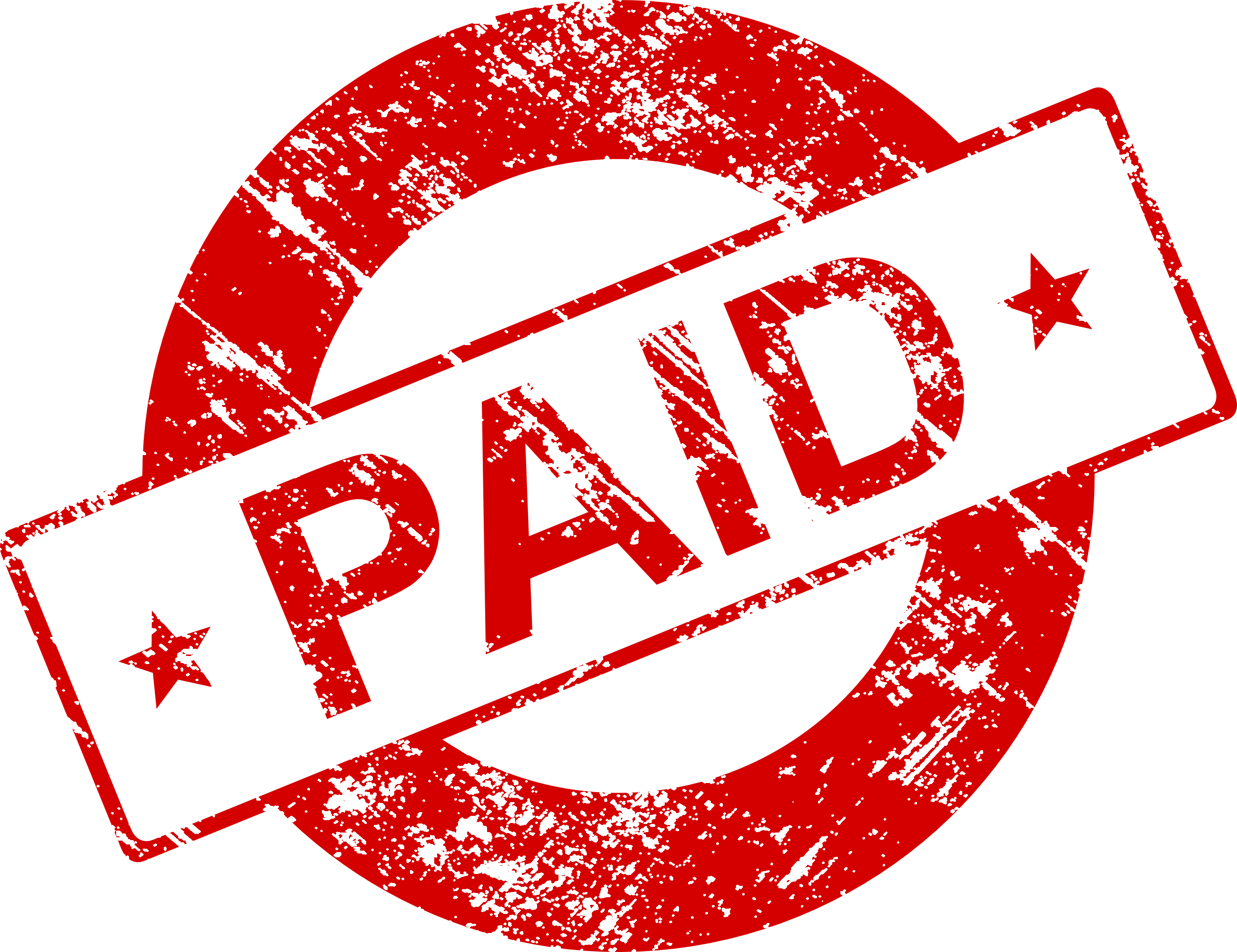 Paid Stamp PNG Image