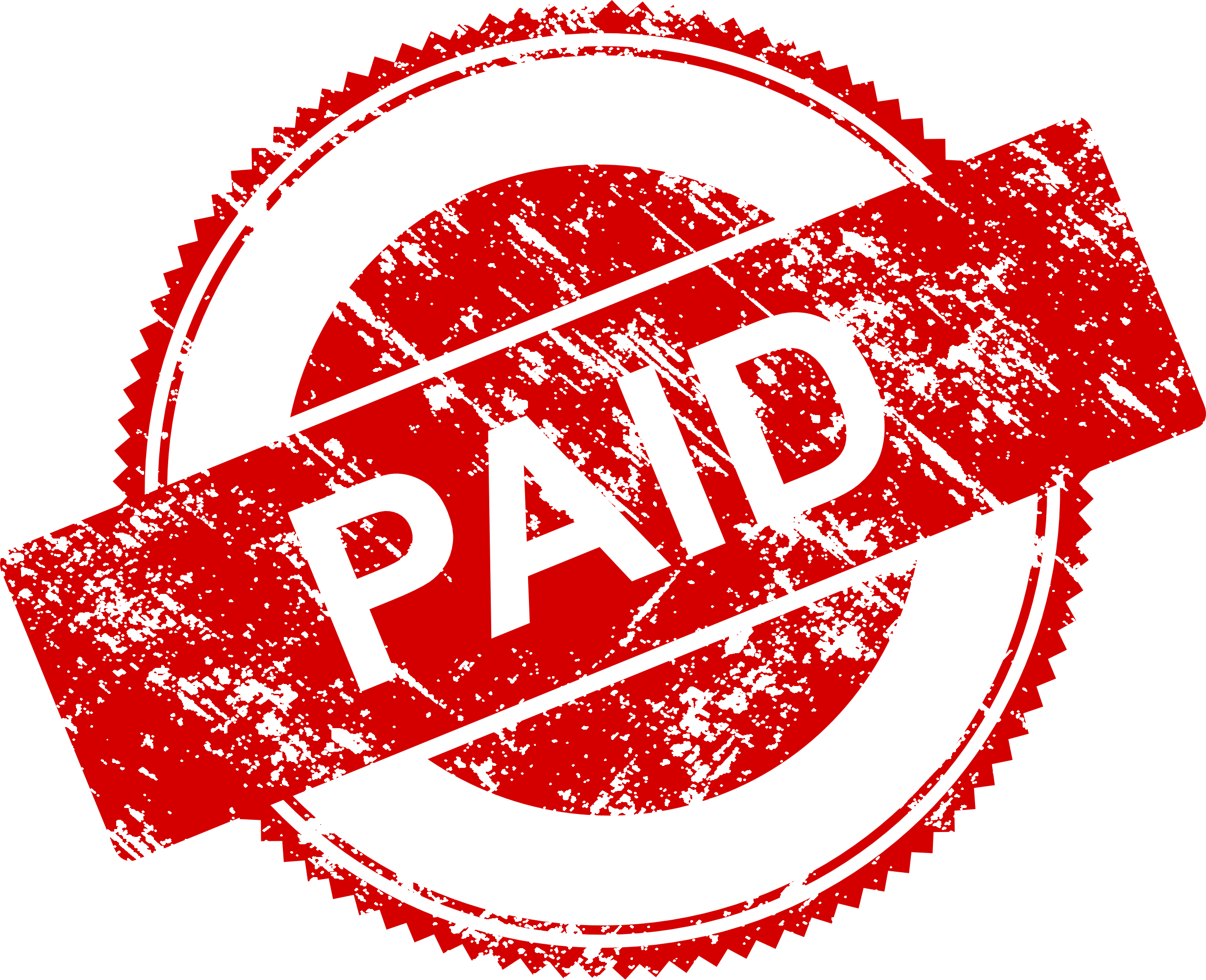 Paid Stamp PNG Transparent Images