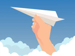 Paper Airplane PNG Photo