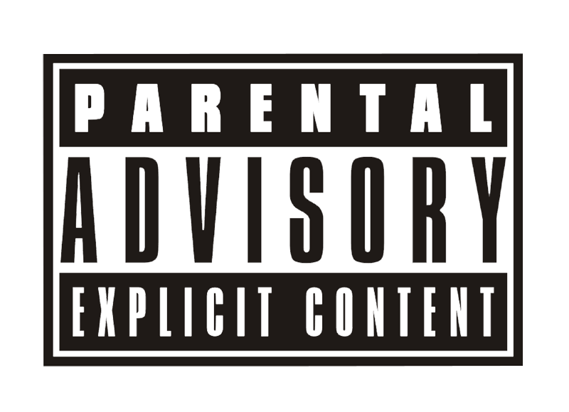 Parental Advisory Explicit Content PNG Image