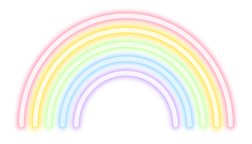 Pastel Rainbow PNG Image File