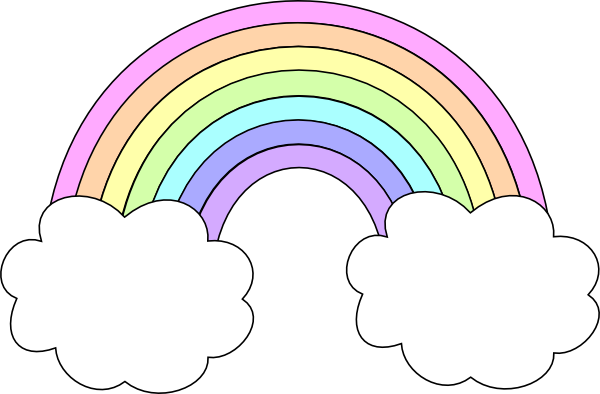 Pastel Rainbow PNG Image