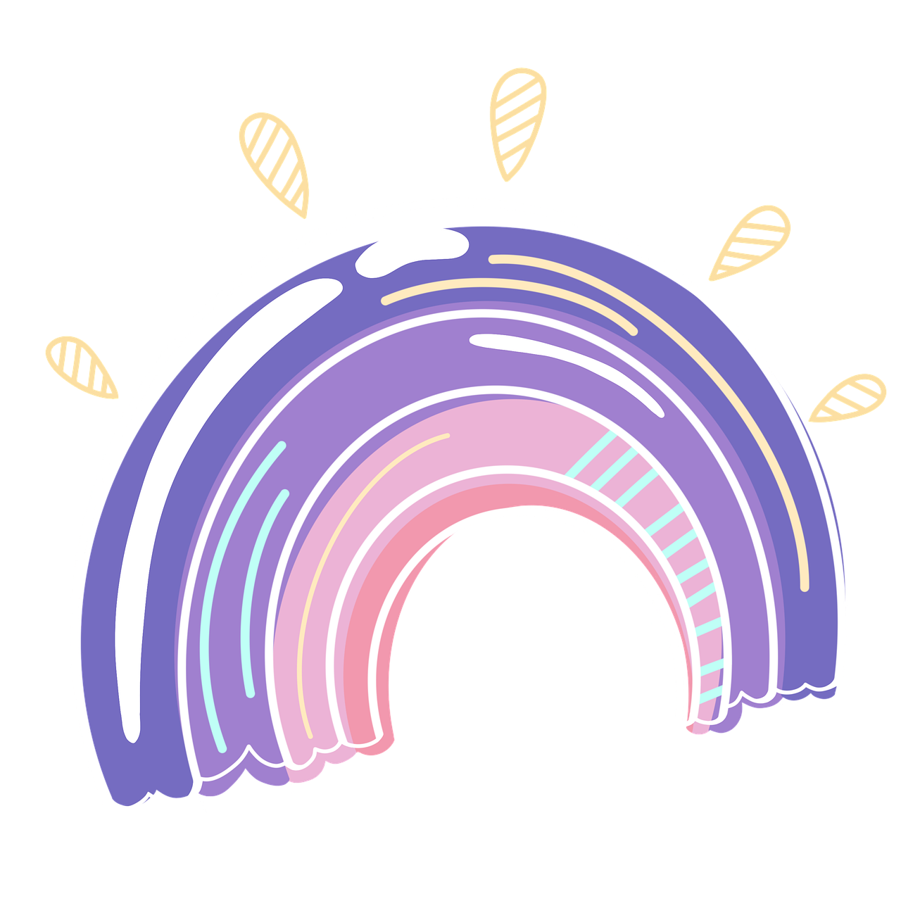 Pastel Rainbow PNG Pic