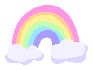 Pastel Rainbow Transparent