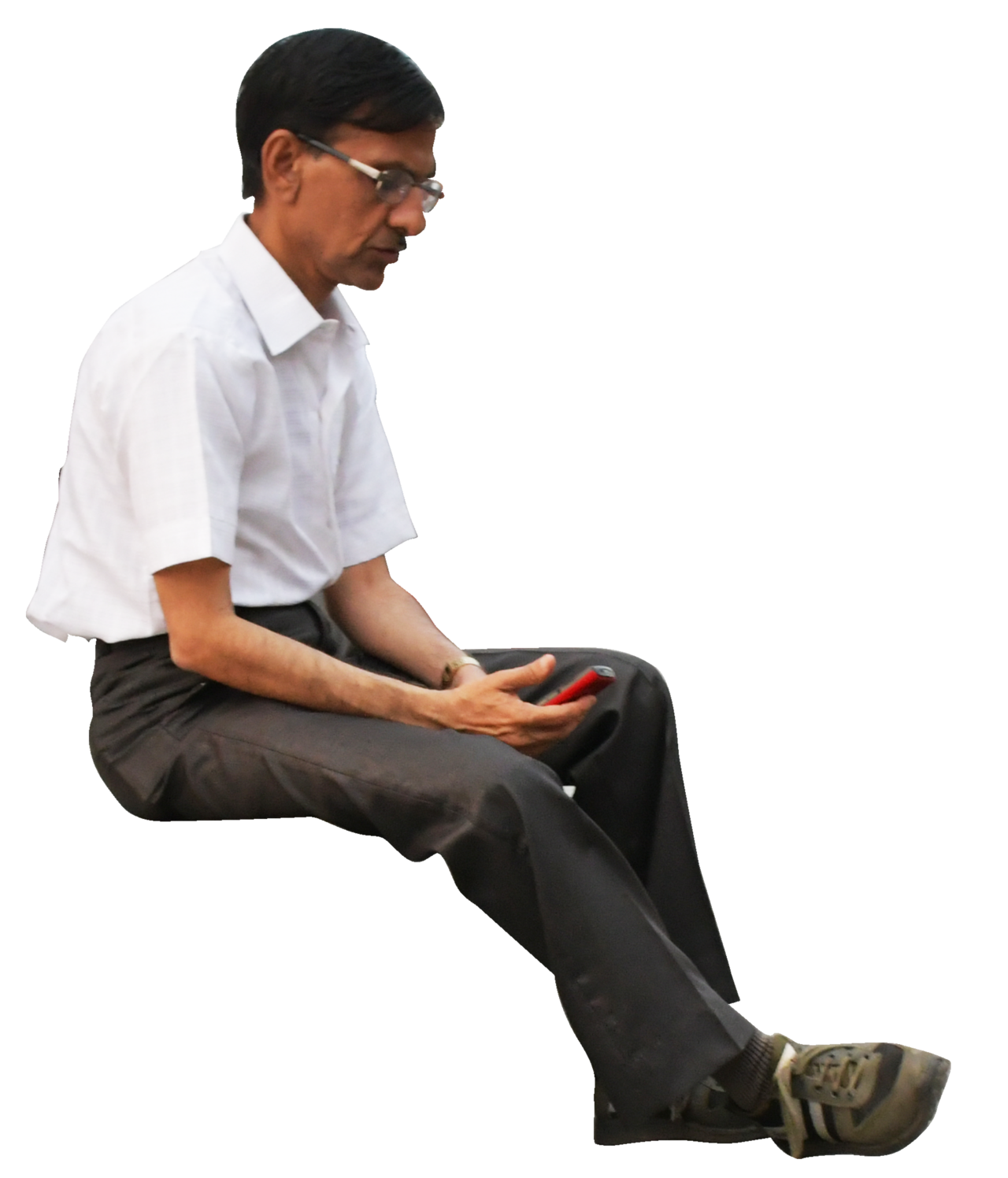 People Sitting PNG Cutout