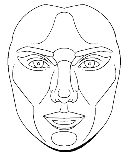 Perfect Face Template PNG File