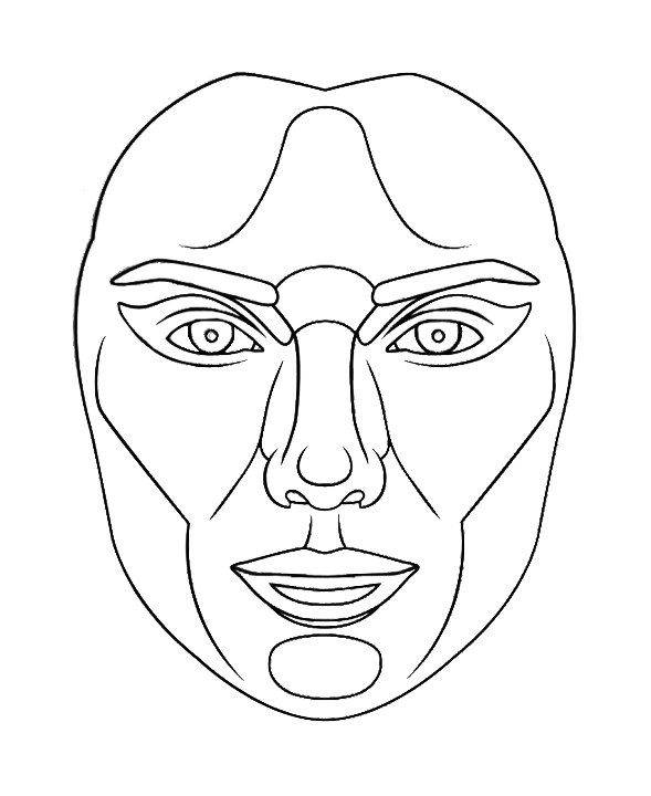 Perfect Face Template PNG Free Image