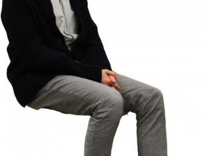 Person Sitting No Background