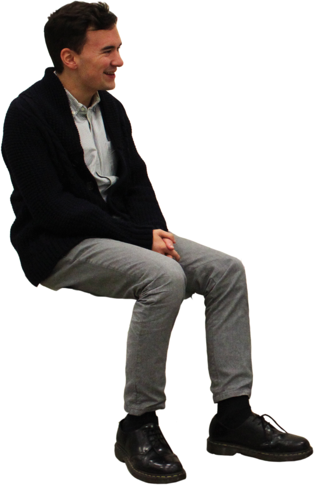 Person Sitting No Background