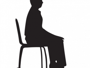 Person Sitting PNG Cutout