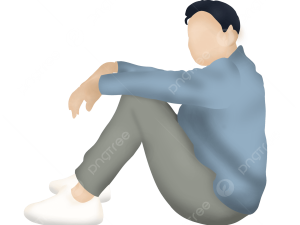 Person Sitting PNG Image