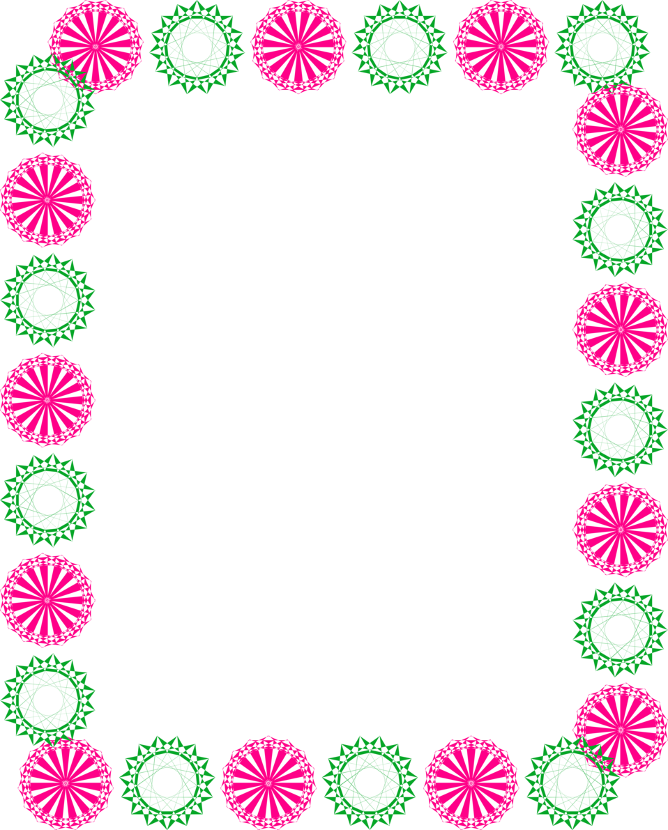 Pink Border PNG File