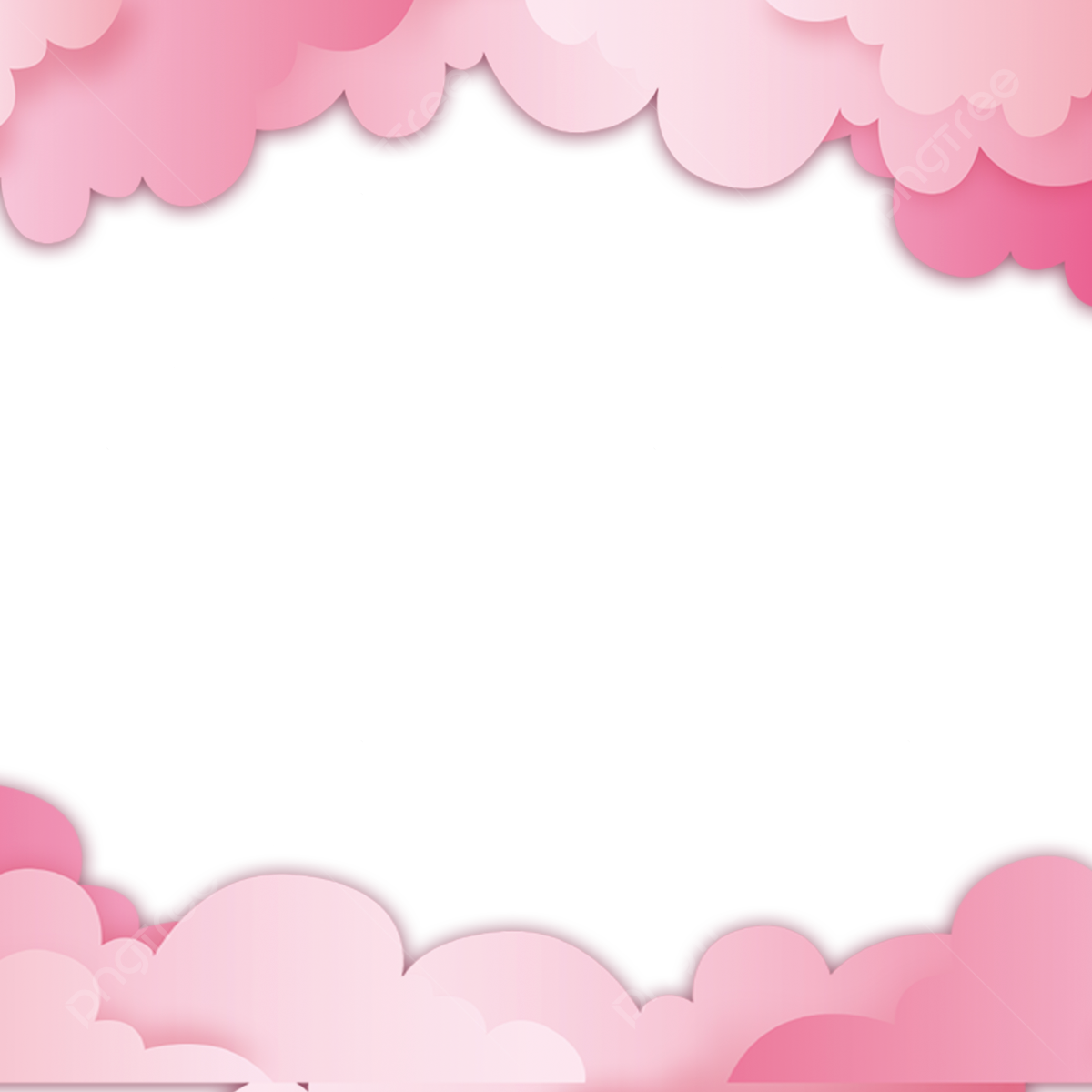 Pink Border PNG Image File