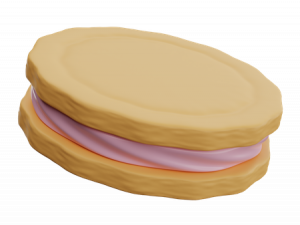 Pink Cookie PNG Background