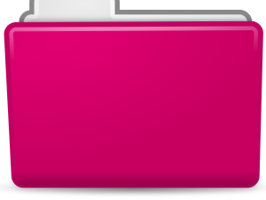 Pink Folder No Background