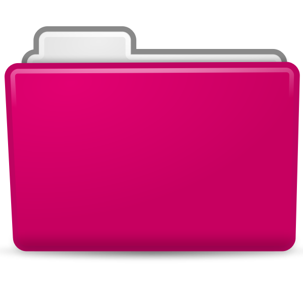 Pink Folder No Background