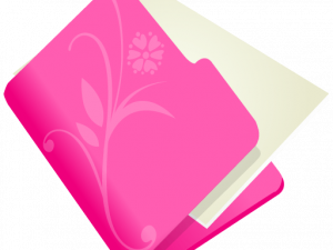 Pink Folder PNG File