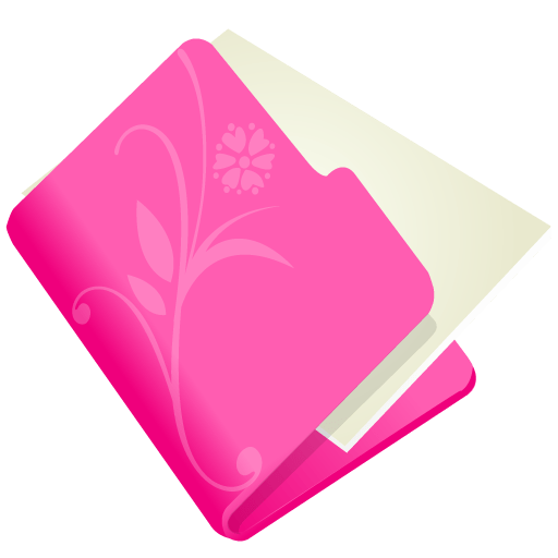 Pink Folder PNG File