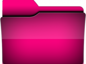 Pink Folder PNG Free Image