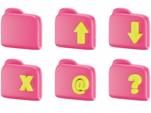 Pink Folder PNG Image File