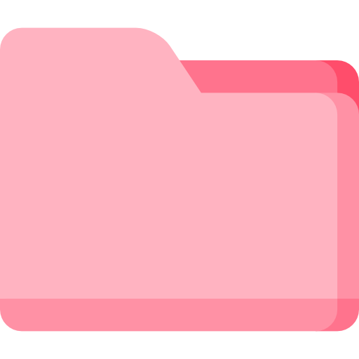 Pink Folder PNG Photo