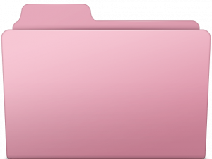 Pink Folder Transparent