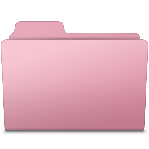 Pink Folder Transparent