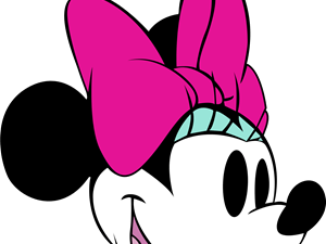 Minnie Mouse character, animated mouse icon, Disney cartoon figure, cute mascot, Pink Minnie Mouse PNG