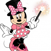 Pink Minnie Mouse PNG File