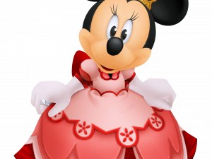 Minnie Mouse, cartoon character, animated princess, Disney icon, Pink Minnie Mouse PNG