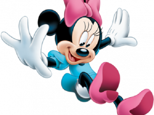 Minnie Mouse, animated character, Disney icon, playful design, Pink Minnie Mouse PNG