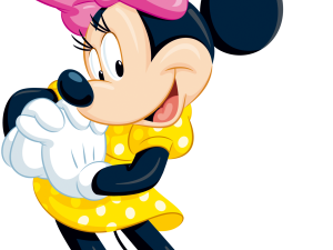 Minnie Mouse, Disney character, animated icon, cheerful cartoon, Pink Minnie Mouse PNG