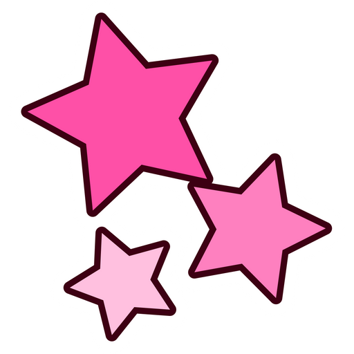 Pink Stars PNG Transparent Images