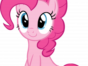 pink pony, animated character, cheerful design, cartoon style, Pinkie Pie PNG