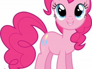 pink pony, cartoon character, cheerful equine, animated horse, Pinkie Pie PNG