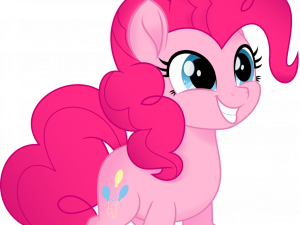 pink pony, animated character pony png, cheerful expression, cartoon style, Pinkie Pie PNG