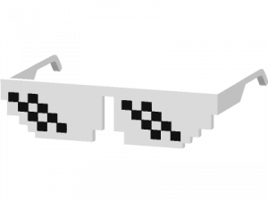 Pixel Sunglasses Background PNG