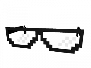 Pixel Sunglasses Transparent