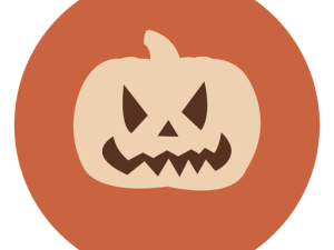 Pumpkin Face PNG Cutout