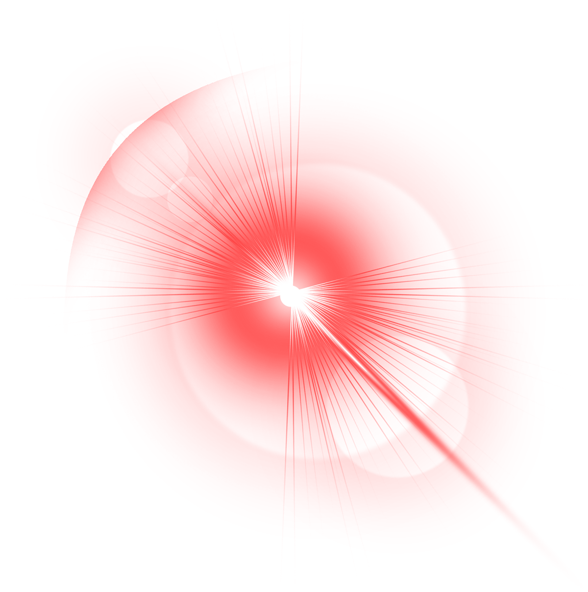 Red Lens Flare PNG Image File