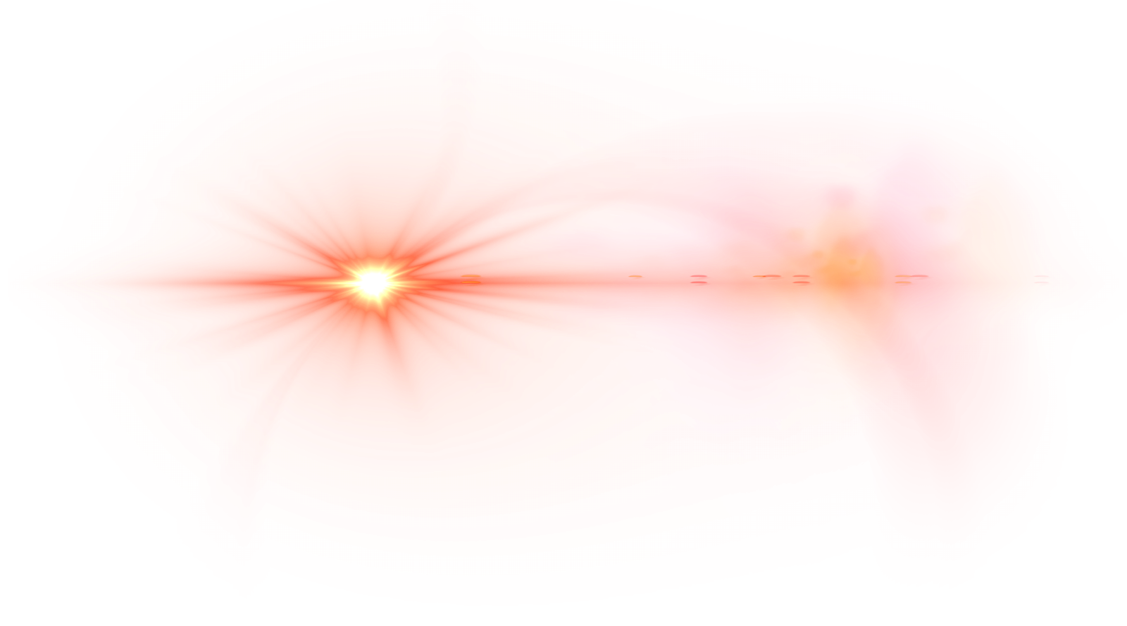 Red Lens Flare Transparent