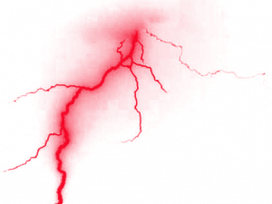 Red Lightning PNG Image