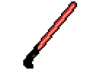 Red Lightsaber PNG Cutout