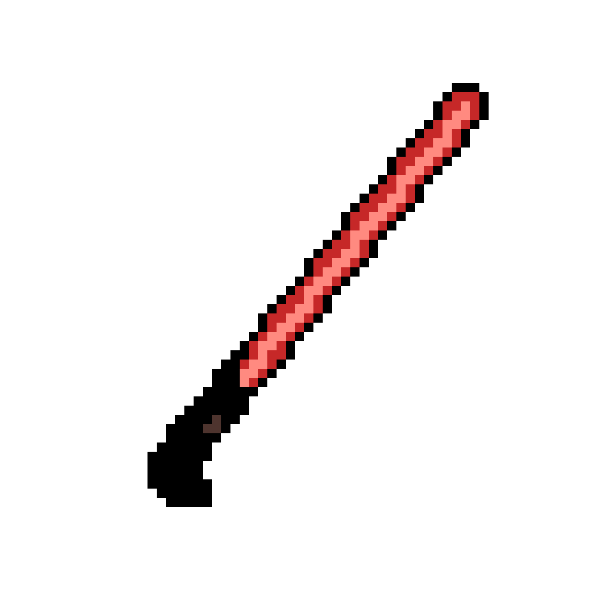 Red Lightsaber PNG Cutout