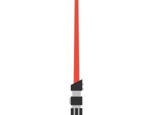 Red Lightsaber PNG File