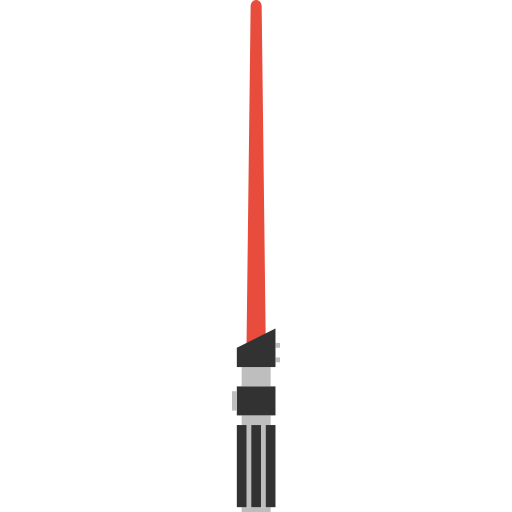 Red Lightsaber PNG File