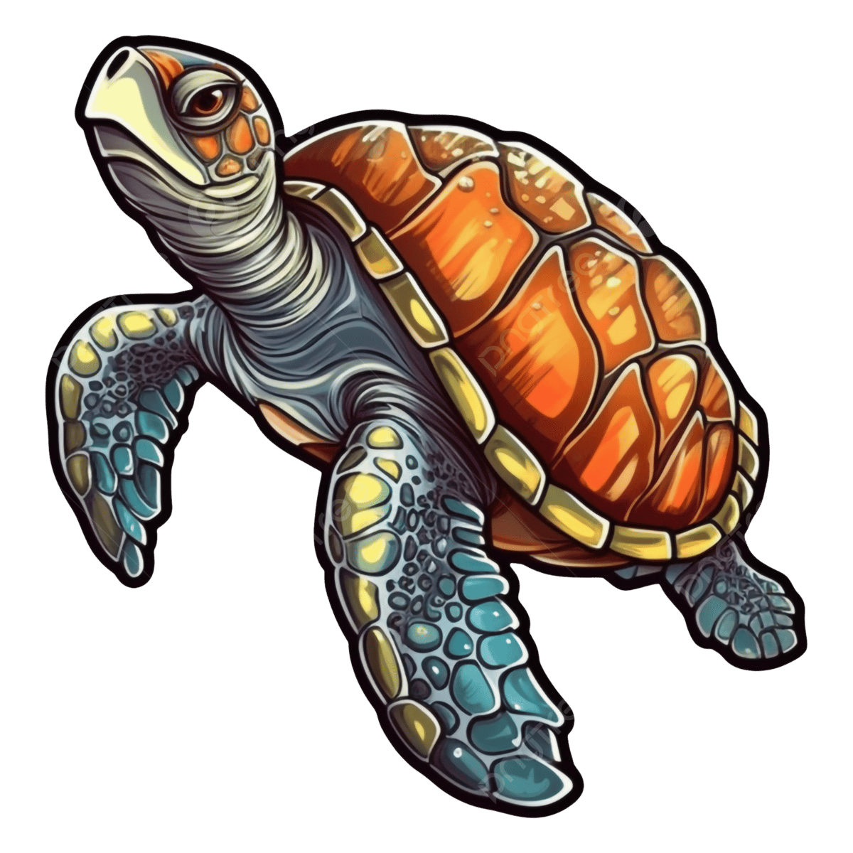 Sea Turtle Background png download - 600*600 - Free Transparent